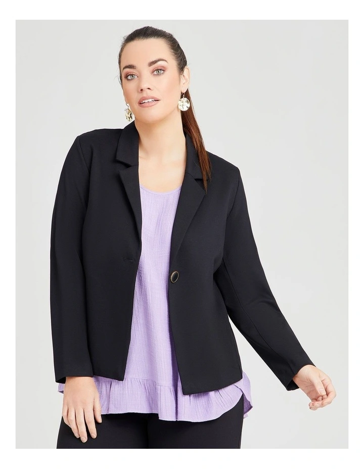 Brand new π Taking Shape Bamboo Ponte Eternal Jacket In Black π₯°