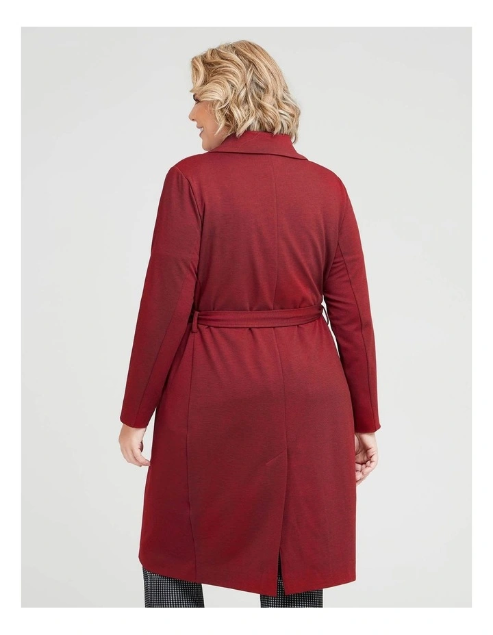 Outlet β Taking Shape Strike A Pose Longline π§₯ Coat Red/black π - Image 2