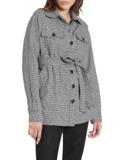 Best Sale 😀 David Lawrence Camrai Linen Mix Shaket Black/Ivory ✨