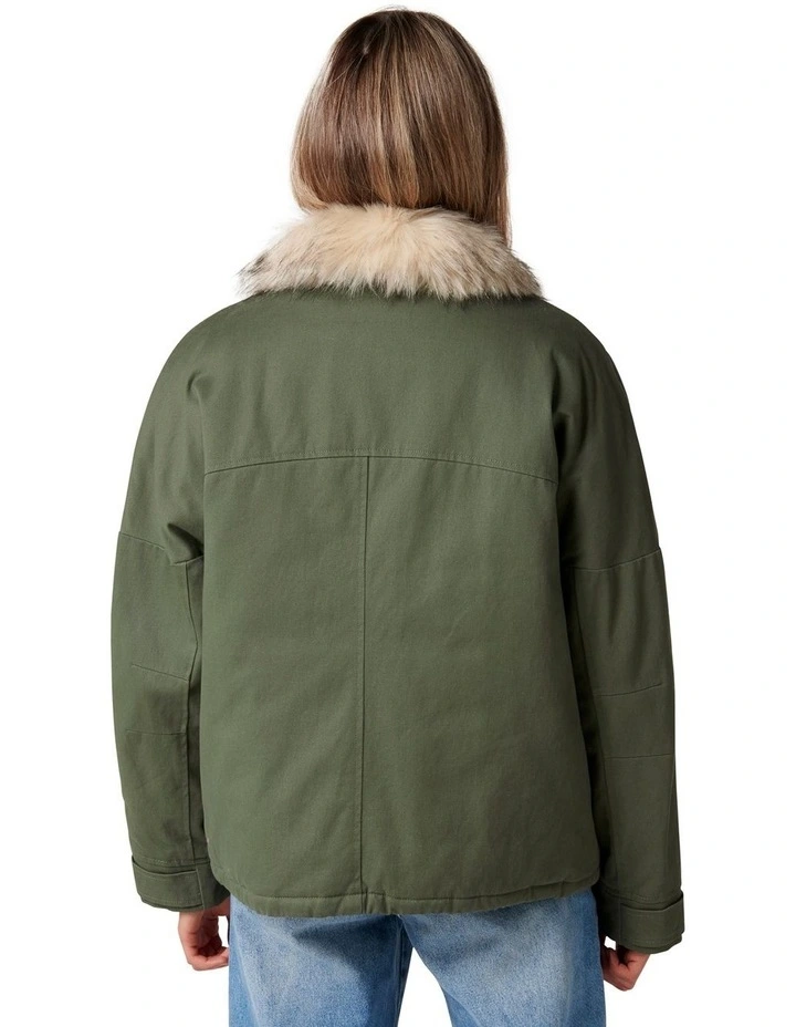 Cheapest π Forever New Elle Short Parka In Green 𧨠- Image 4