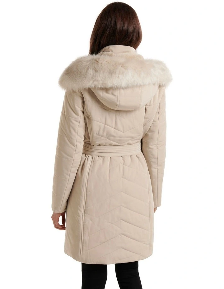 Brand new β Forever New Pia Quilted Puffer Jacket In Brown π - Image 2