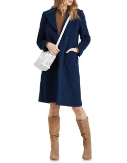 Brand new 👏 Oxford Aria Wool Rich 🧥 Coat In Navy 🧨