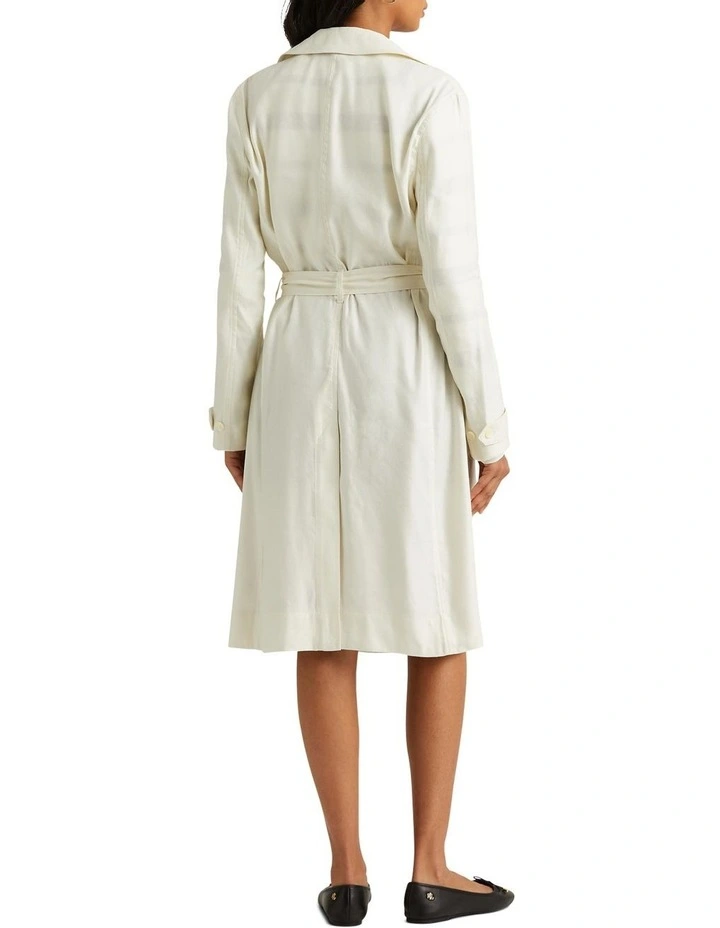 Wholesale π Lauren Ralph Lauren Linen Twill Trench π§₯ Coat In Cream β¨ - Image 2