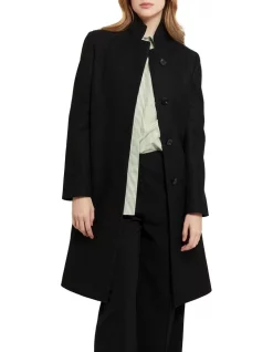 Outlet 🥰 Oxford Olive Wool Rich 🧥 Coat Black 🤩