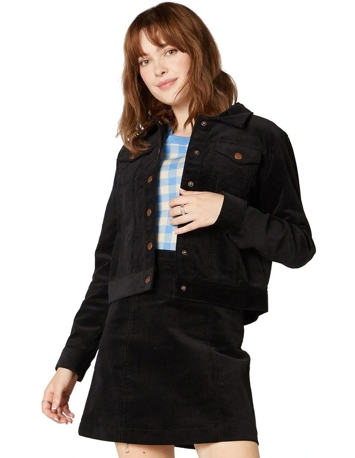 New π― Princess Highway Charlie Girl Cropped Jacket Black β€οΈ