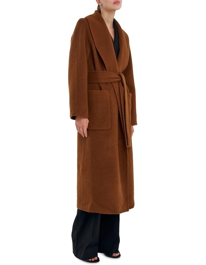 Outlet π― Skin And Threads Wool π§₯ Coat Camel π - Image 2
