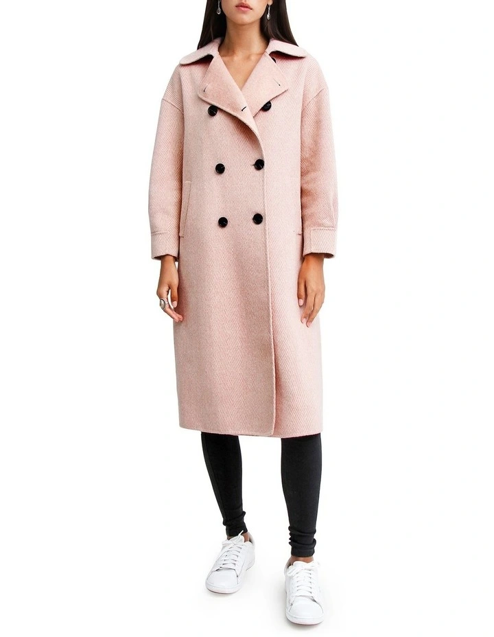 Discount π Belle & Bloom Dream Lover Loose Fit Dusty Rose Blend π§₯ Coat β