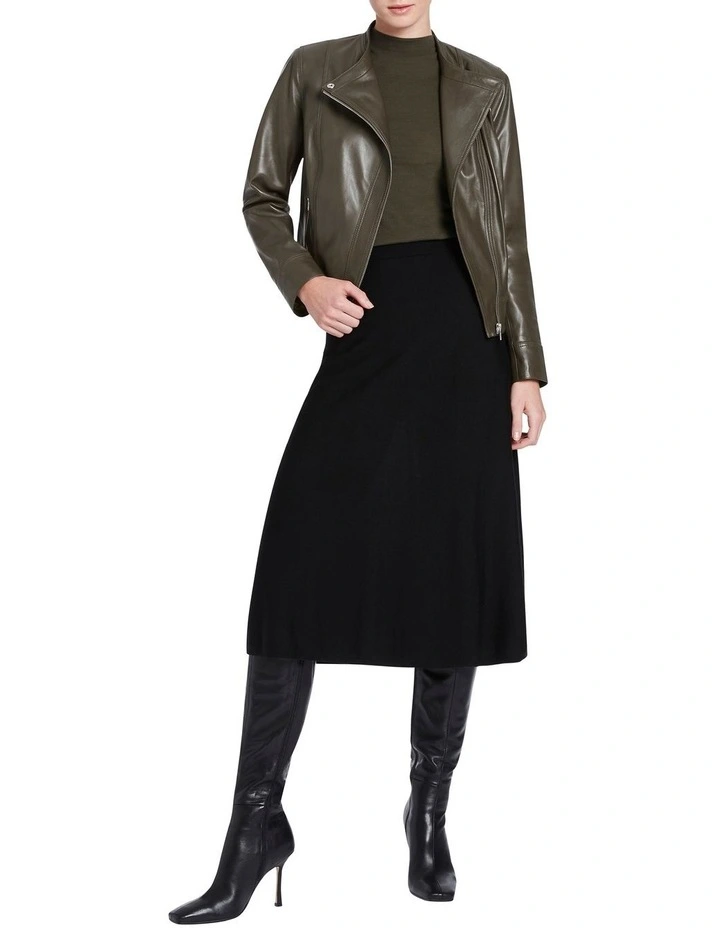 Best Pirce π₯ David Lawrence Bexley Leather Jacket In Dark Khaki π - Image 2