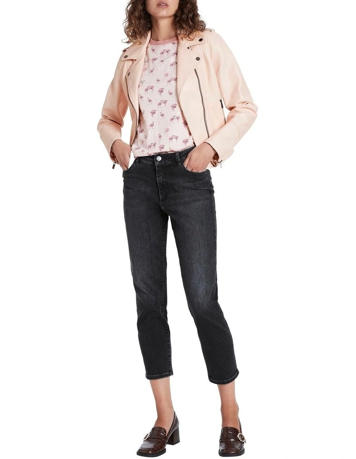 Cheap β Marcs Bennie Leather Biker Jacket Rose π - Image 2