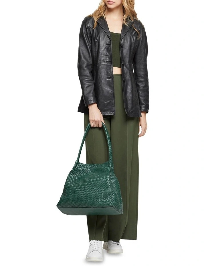 Flash Sale ⨠Oxford Jude Leather Blazer Black 𧨠- Image 5