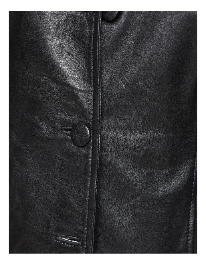 Flash Sale ⨠Oxford Jude Leather Blazer Black 𧨠- Image 6