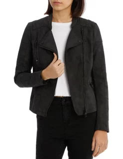Coupon 😀 ONLY Ava Faux Leather Biker Jacket Black ✨