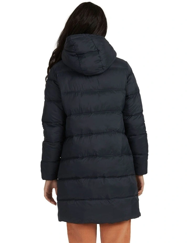Deals π Roxy Crest Of The Break Longline Hooded Puffer Jacket In Black π - Image 3