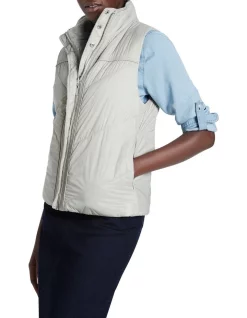 Best Sale 🔥 David Lawrence Mabelle Reversible Gillet Grey Melange 👏