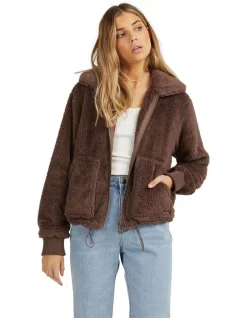 Cheapest ๐ฅ Billabong Always Cozy Jacket Brown ๐ฅฐ