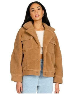 Flash Sale ❤️ Rusty Keepsake Sherpa Jacket In Natural 🎁