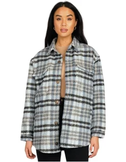 Top 10 😀 Rusty Nicola Overshirt Jacket In Grey 🔥