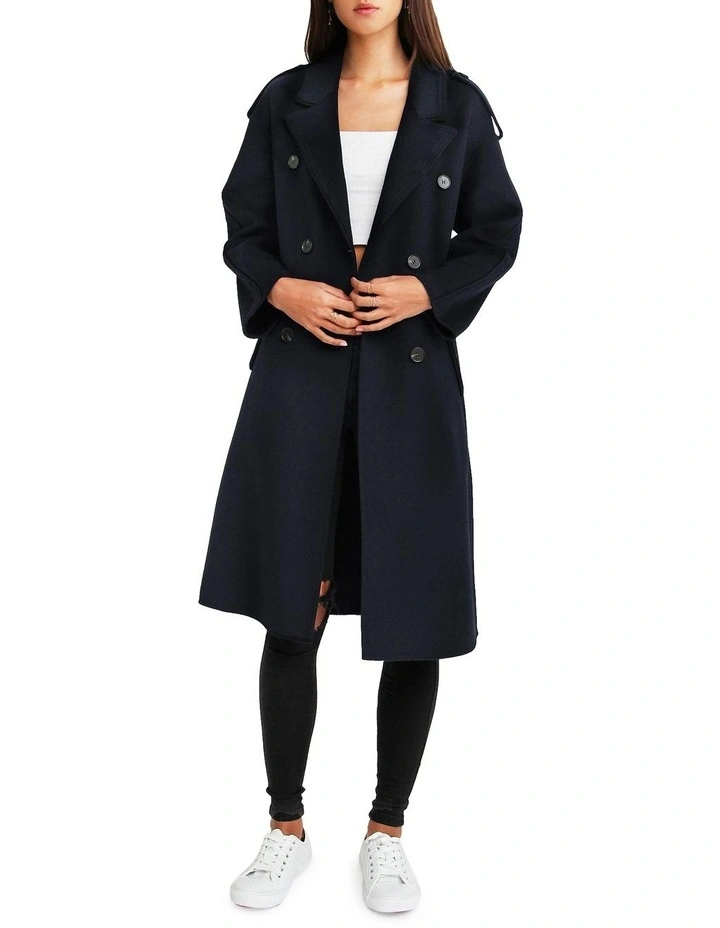 Coupon π Belle & Bloom Aussie Sky Double-Breasted Darkest Navy Wool π§₯ Coat π