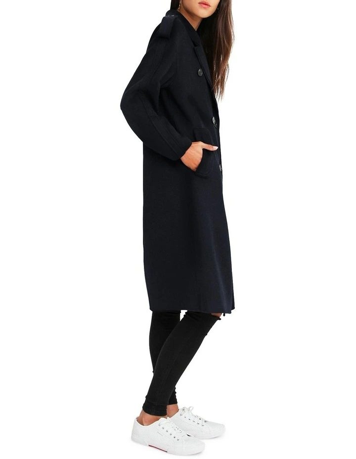 Coupon π Belle & Bloom Aussie Sky Double-Breasted Darkest Navy Wool π§₯ Coat π - Image 2