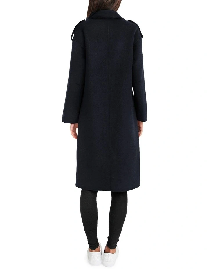 Coupon π Belle & Bloom Aussie Sky Double-Breasted Darkest Navy Wool π§₯ Coat π - Image 3