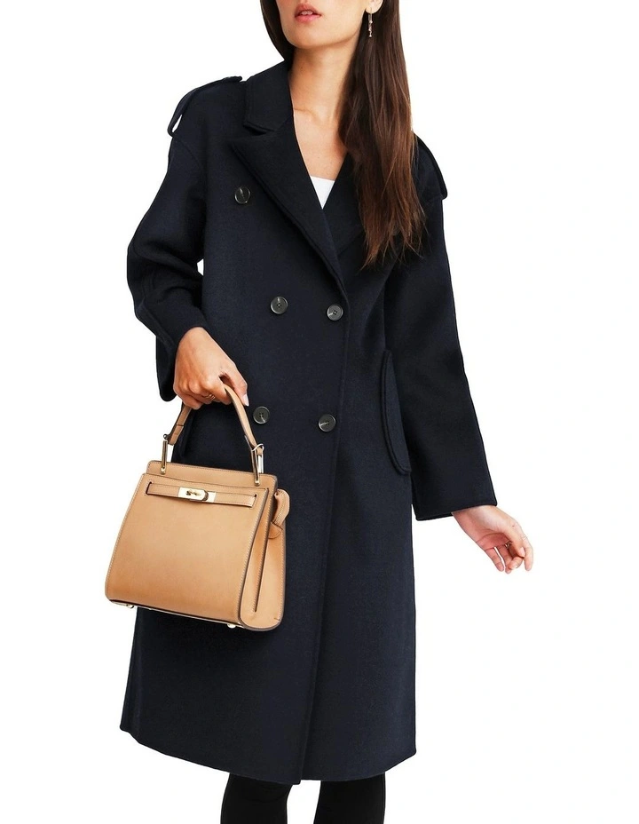 Coupon π Belle & Bloom Aussie Sky Double-Breasted Darkest Navy Wool π§₯ Coat π - Image 4