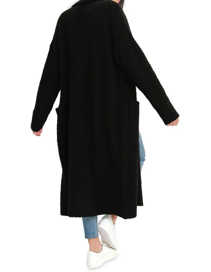 Budget βοΈ Belle & Bloom Born To Run Sustainable Sweater π§₯ Coat Black βοΈ - Image 3
