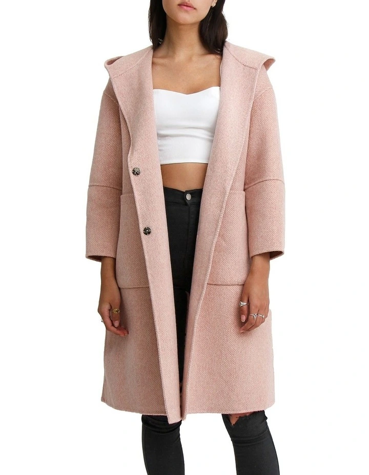 Discount π Belle & Bloom Walk This Way Blush Wool Blend Oversized π§₯ Coat π― - Image 2