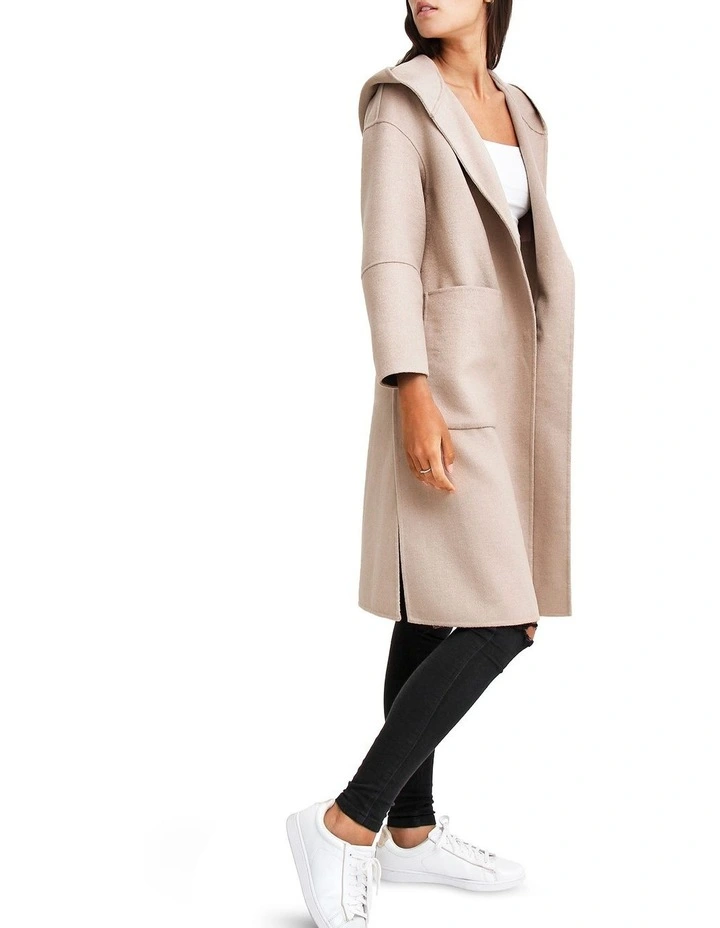 Coupon π₯ Belle & Bloom Walk This Way Sand Wool Blend Oversized π§₯ Coat βοΈ - Image 2