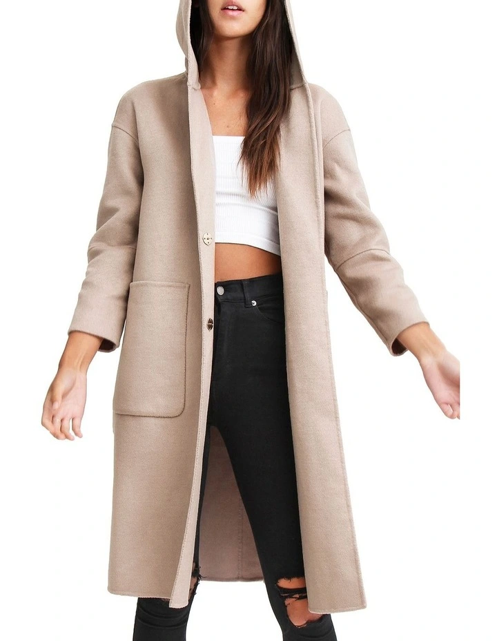 Coupon π₯ Belle & Bloom Walk This Way Sand Wool Blend Oversized π§₯ Coat βοΈ - Image 4