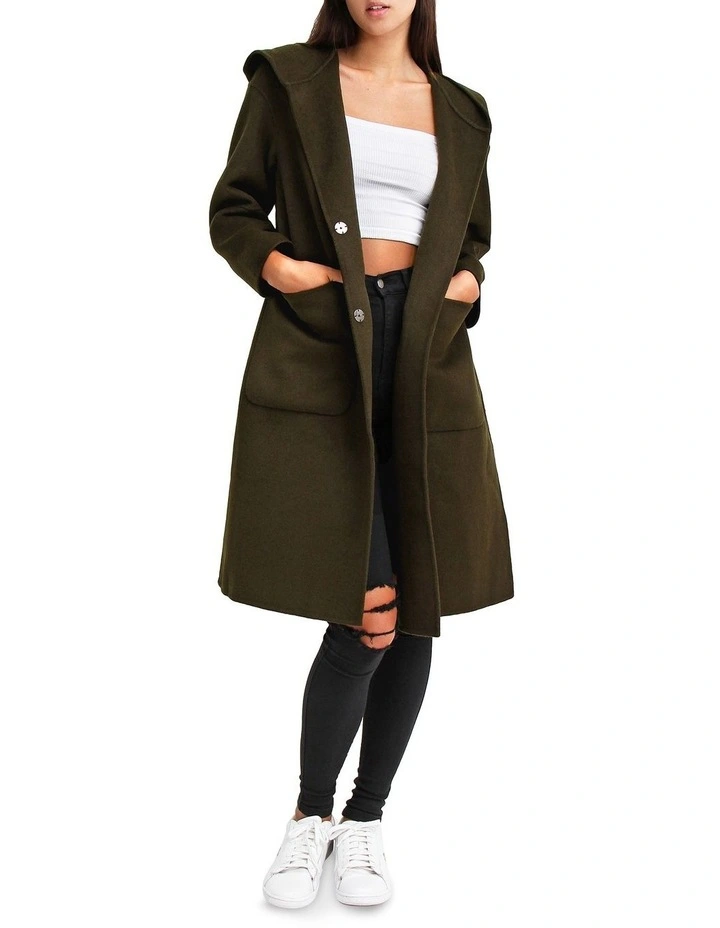 Wholesale π Belle & Bloom Walk This Way Military Wool Blend Oversized π§₯ Coat β