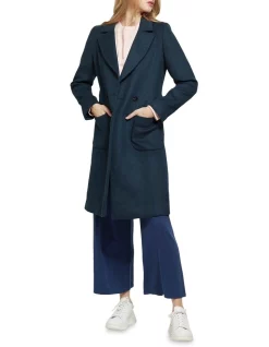 Cheap 🔥 Oxford Farah Wool Blend 🧥 Coat Teal ❤️