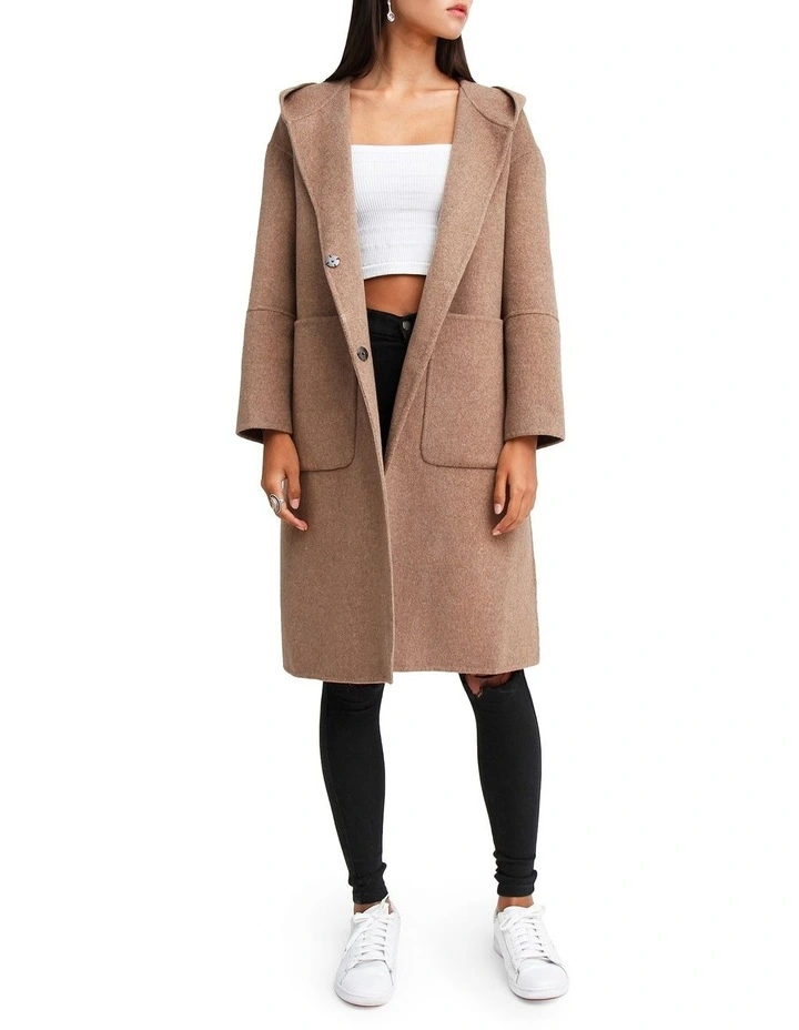 Cheap π― Belle & Bloom Walk This Way Oat Wool Blend Oversized π§₯ Coat WTWX20OAT π