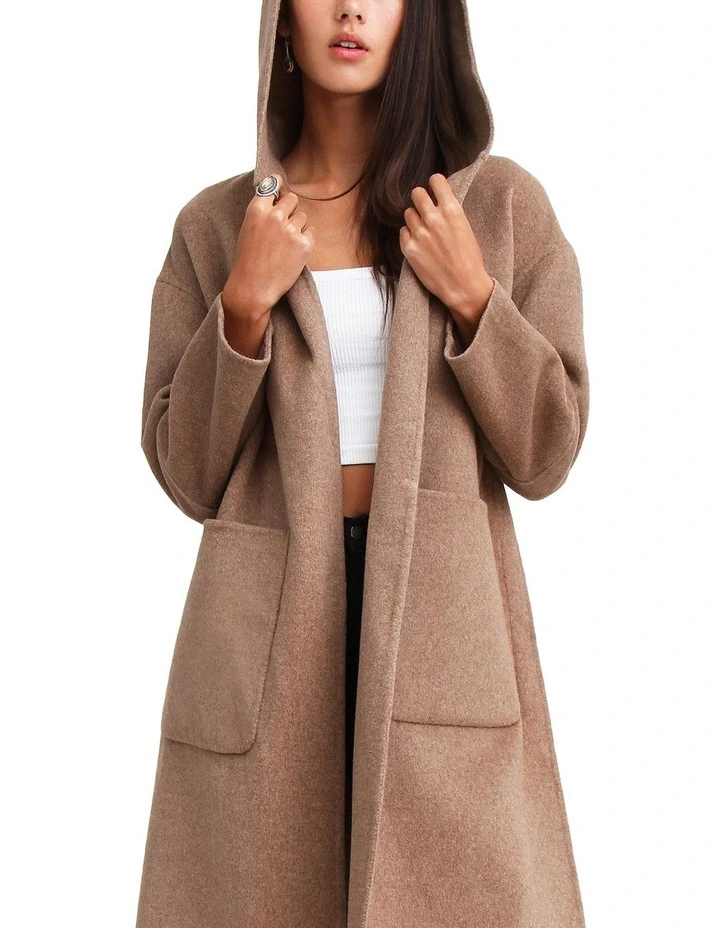 Cheap π― Belle & Bloom Walk This Way Oat Wool Blend Oversized π§₯ Coat WTWX20OAT π - Image 4