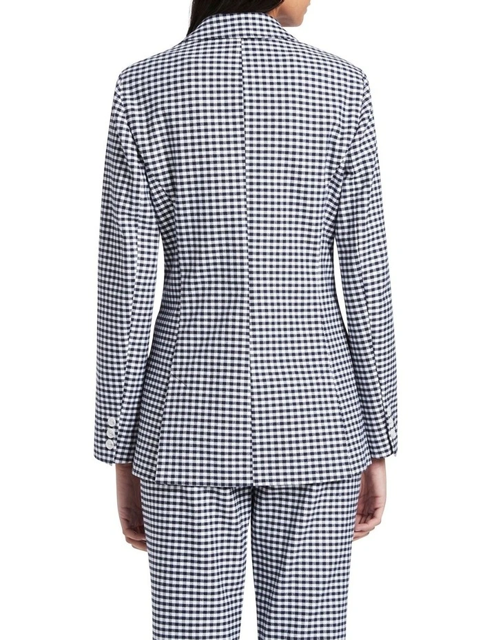 Wholesale π David Lawrence Mirela Gingham Jacket In Midnight/Ivory π - Image 3