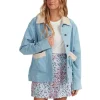 Best reviews of 💯 Roxy Almost Famous Corduroy Trucker Jacket In Blue 👏