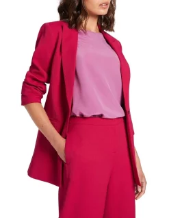 Best Pirce 👍 David Lawrence Aurora Longline Blazer In Jam ❤️