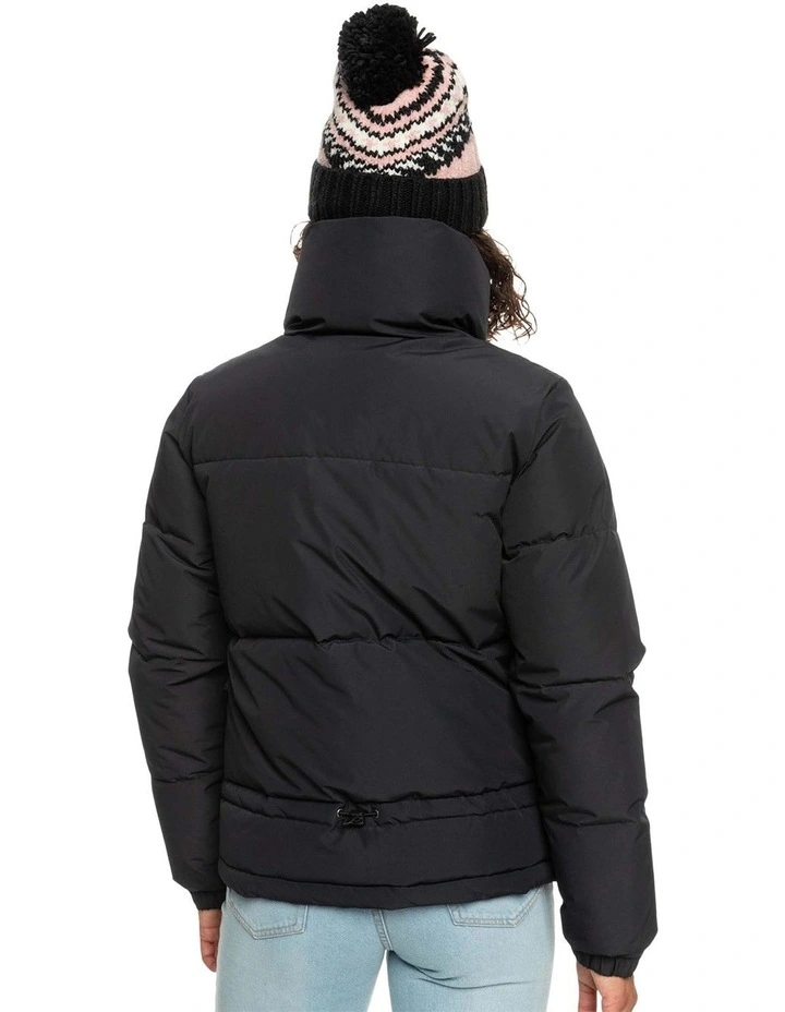 Hot Sale π Roxy Winter Rebel Waterproof Bomber Jacket In Black βοΈ - Image 2