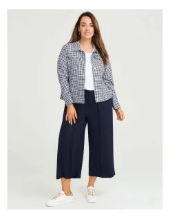 Buy 💯 Taking Shape Natural Stretch Gingham Jacket In Navy/White 😀
