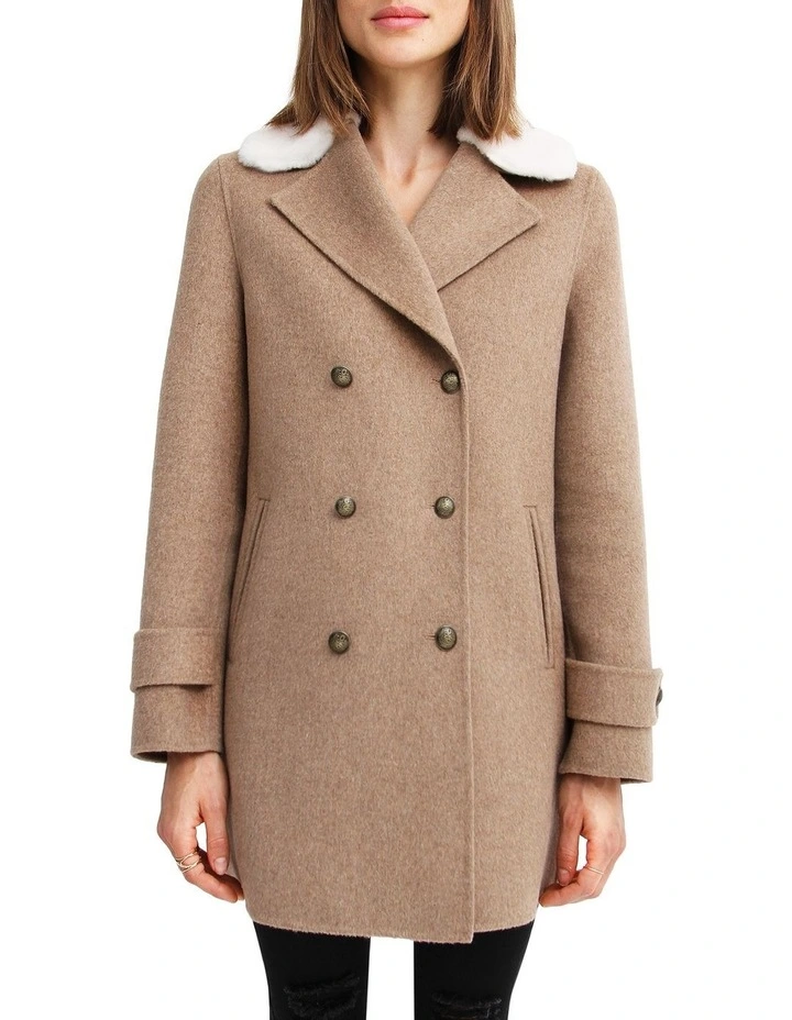Wholesale π Belle & Bloom Liberty Sherpa Collar Wool Blend π§₯ Coat π