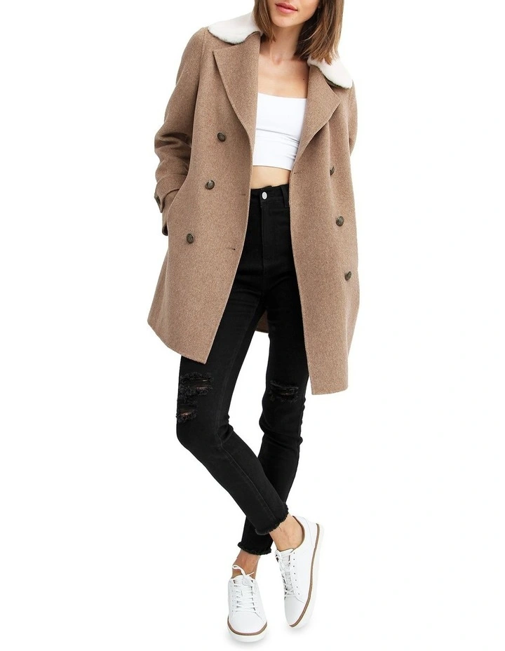 Wholesale π Belle & Bloom Liberty Sherpa Collar Wool Blend π§₯ Coat π - Image 4