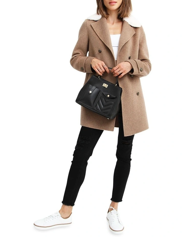 Wholesale π Belle & Bloom Liberty Sherpa Collar Wool Blend π§₯ Coat π - Image 6