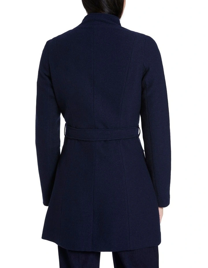 Buy βοΈ Marcs Ruby Felted Wool π§₯ Coat Midnight π - Image 3