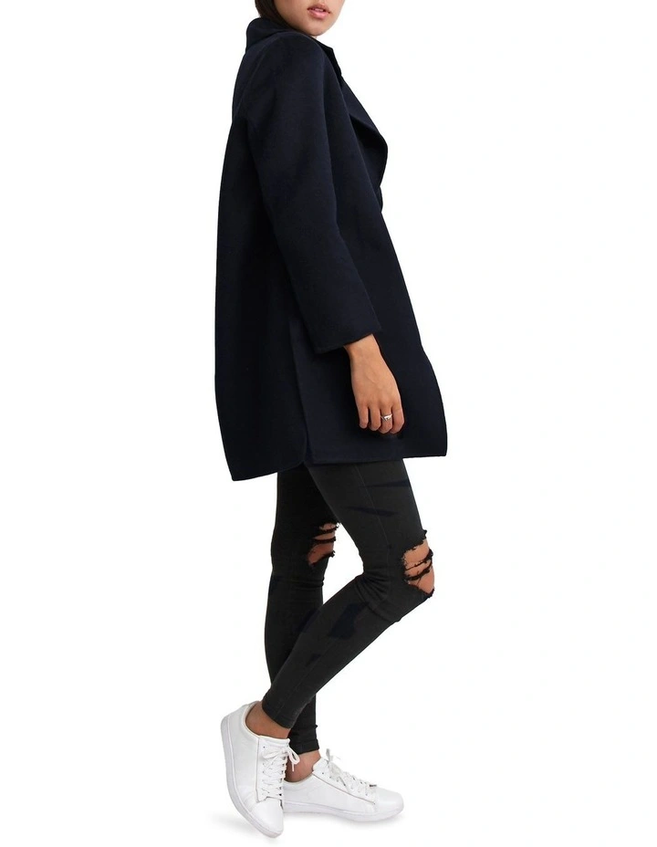 Wholesale β€οΈ Belle & Bloom Ex-Boyfriend Navy Wool Blend Oversized Jacket 𧨠- Image 6