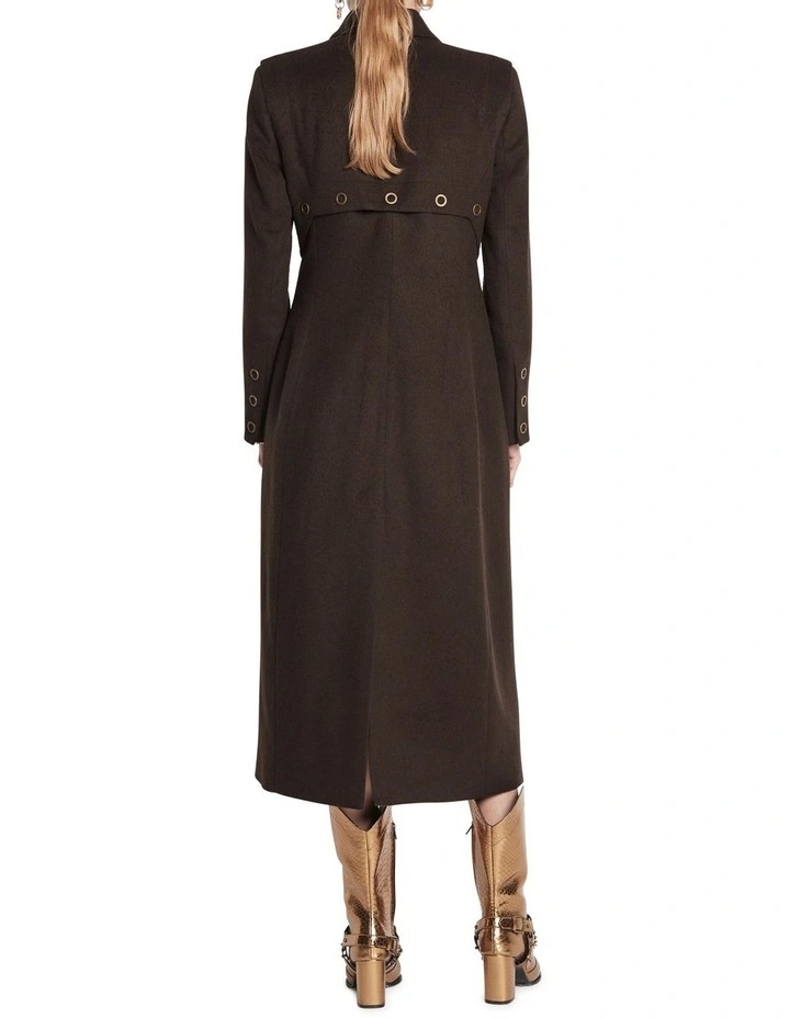 New π Sass & Bide Neolithic Times Felt π§₯ Coat In Chocolate π₯° - Image 2