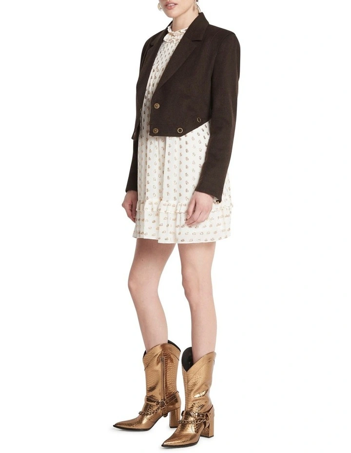 New π Sass & Bide Neolithic Times Felt π§₯ Coat In Chocolate π₯° - Image 5