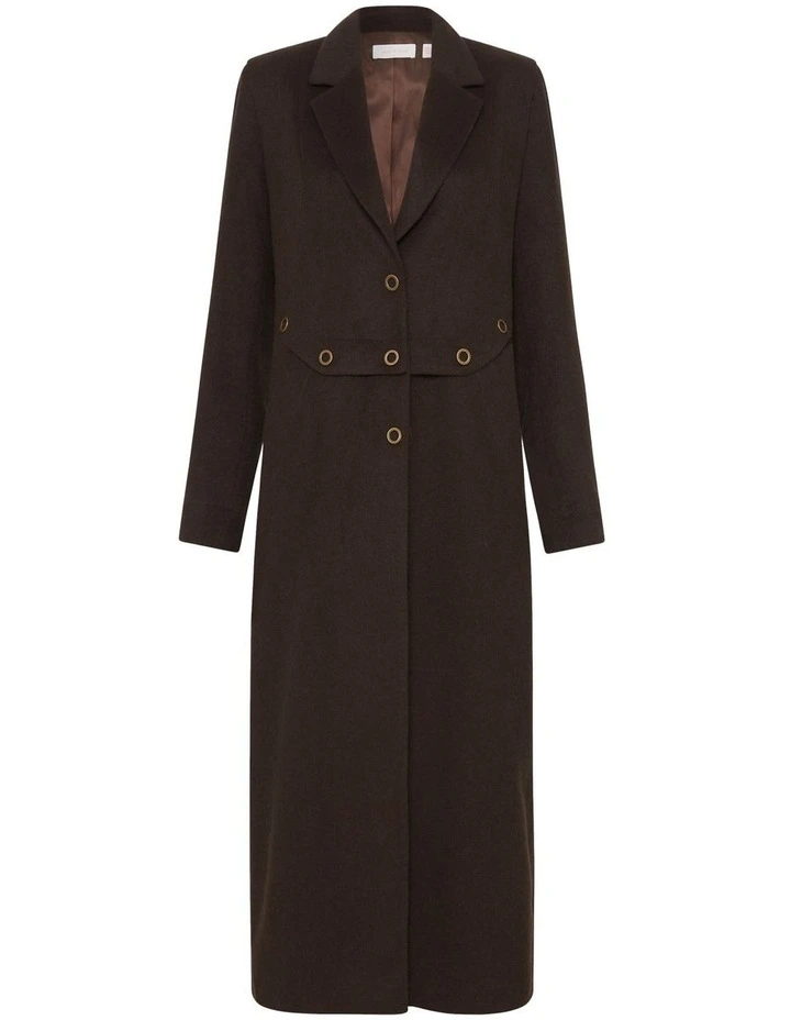 New π Sass & Bide Neolithic Times Felt π§₯ Coat In Chocolate π₯° - Image 7