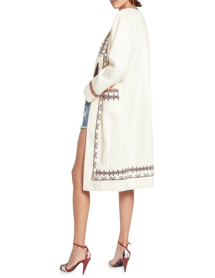 Cheapest ๐ฅฐ Sass & Bide Just Dance Light Weight ๐งฅ Coat Milky White ๐งจ - Image 2