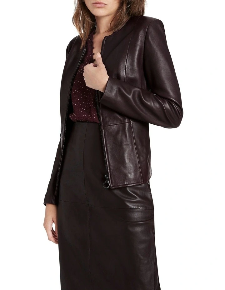 Deals π David Lawrence Adelaide Leather Jacket Fig π