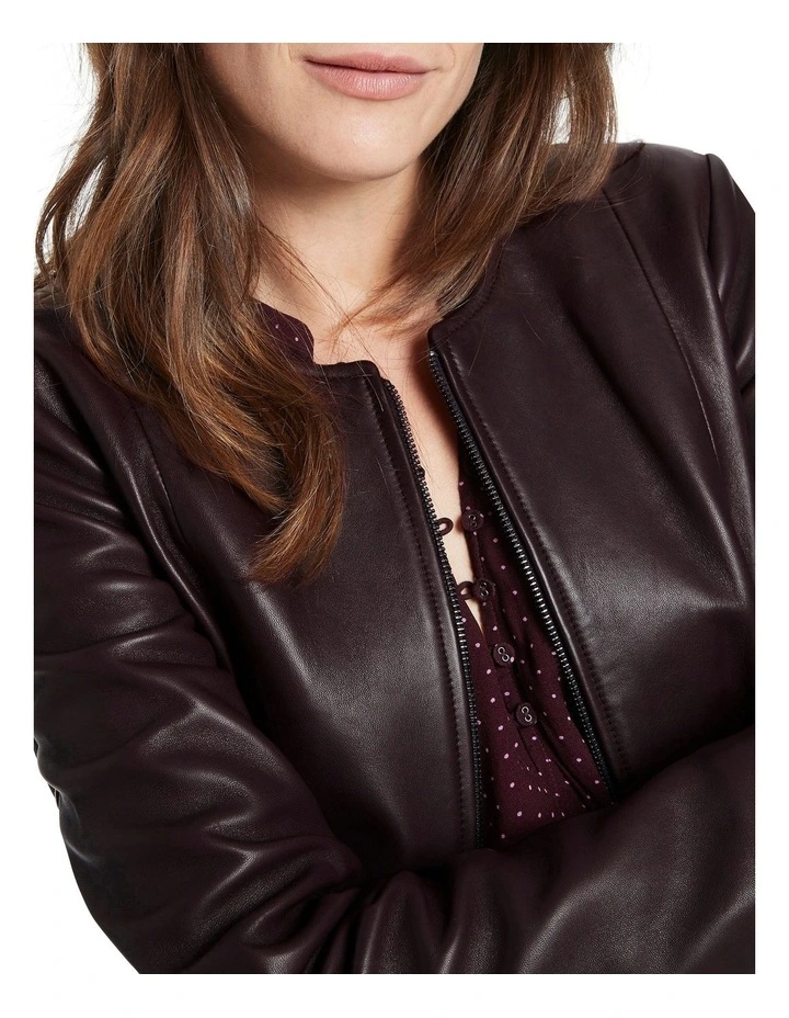 Deals π David Lawrence Adelaide Leather Jacket Fig π - Image 4