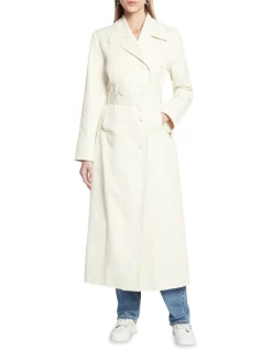 Hot Sale 🎁 Sass & Bide No Fuss Trench 🧥 Coat In Cream 😀